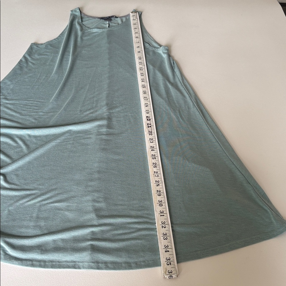 Free Fly Bamboo Flex Dress Heather Coastal Sage Athleisure Travel Stretch Size L - Picture 5 of 7